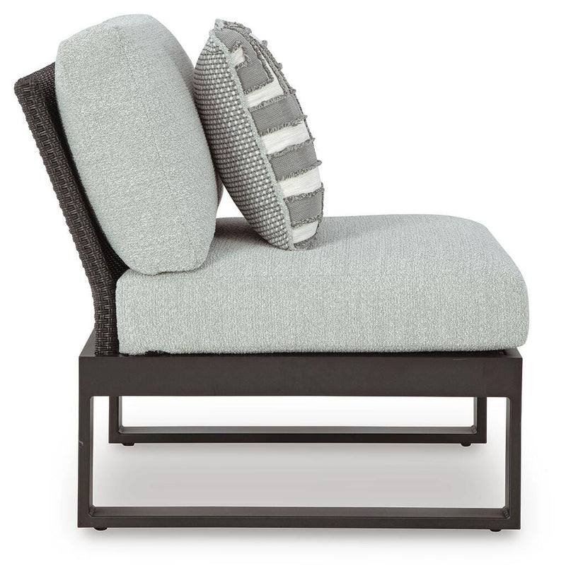 Beachloft Outdoor Armless Chair with Cushion