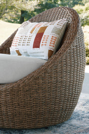 Double Point Outdoor Loveseat/2 Swivel Chairs (Set of 3)