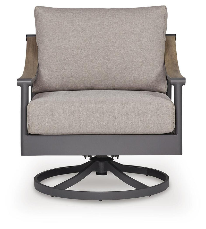 Ocean Beach Outdoor Swivel Lounge with Cushion