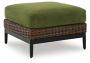 Horizon Hall Outdoor Sofa, 2 Lounge Chairs and 2 Ottomans