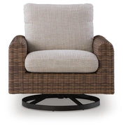 Dolan Creek Outdoor Swivel Lounge Chair with Cushion
