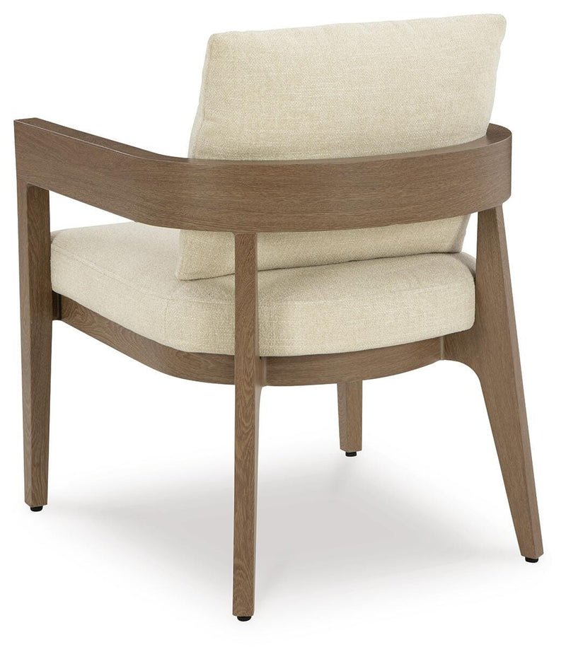 Serene Bay Outdoor Dining Arm Chair with Cushion (Set of 2)