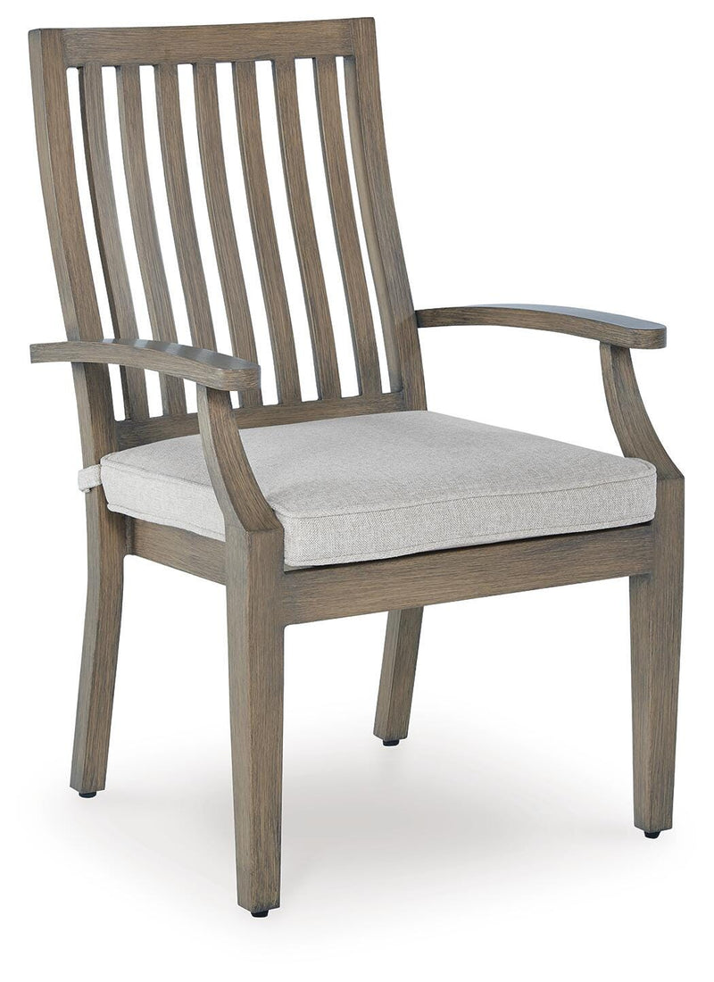 Rainier Ranch Outdoor Arm Chair with Cushion (Set of 2)