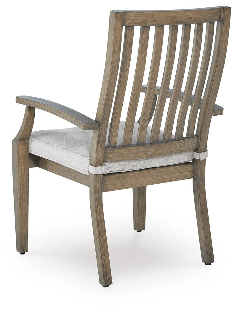 Rainier Ranch Outdoor Arm Chair with Cushion (Set of 2)