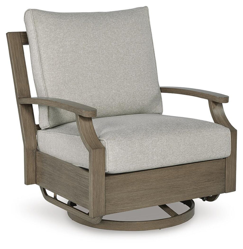 Rainier Ranch Outdoor Swivel Glider Chair with Cushion