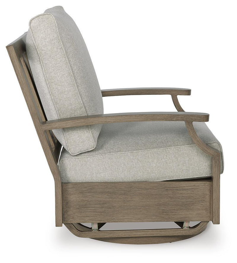 Rainier Ranch Outdoor Swivel Glider Chair with Cushion