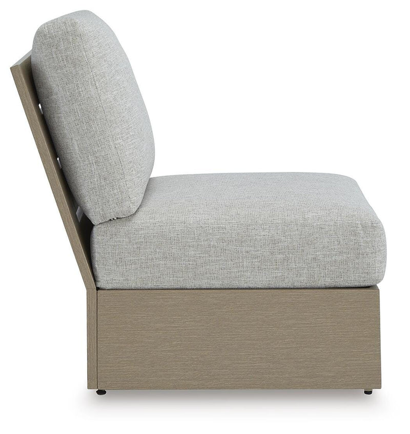 Kimpton Isle Outdoor Armless Chair with Cushion