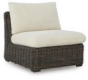 Kimora Outdoor Armless Chair with Cushion