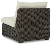 Kimora Outdoor Armless Chair with Cushion