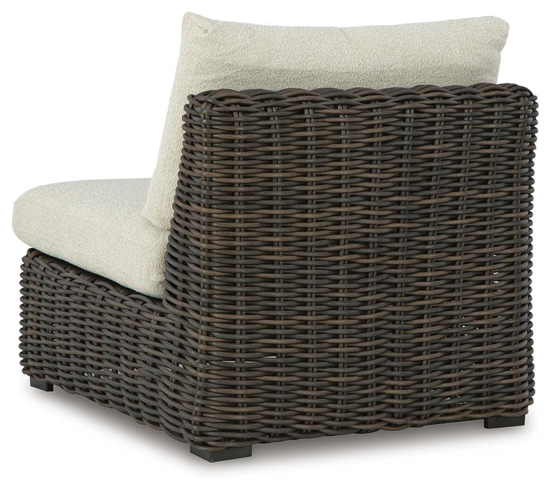Kimora Outdoor Armless Chair with Cushion