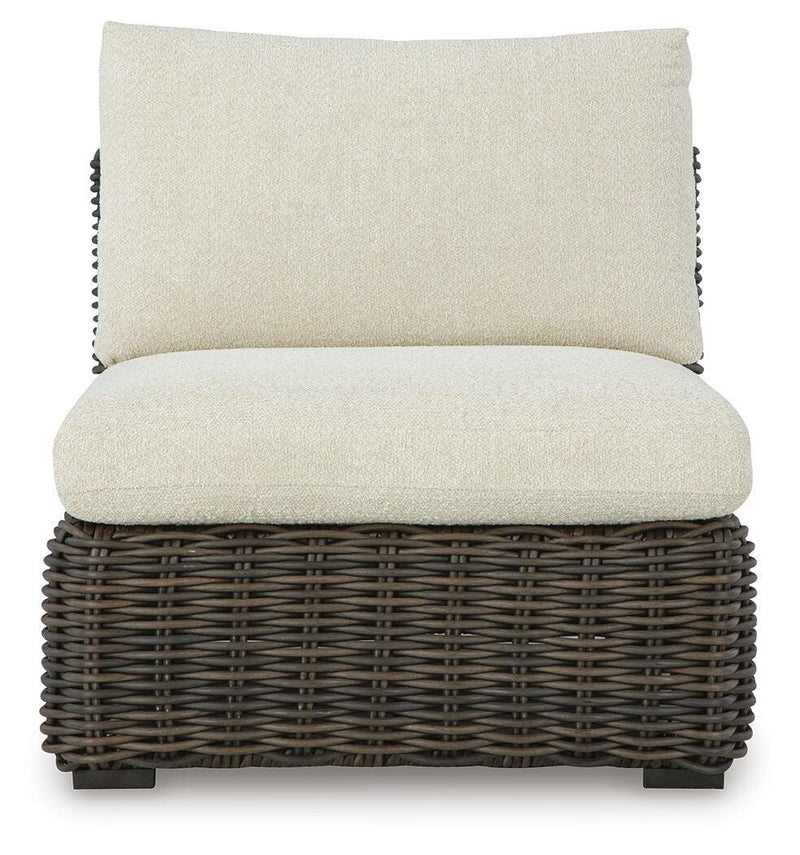 Kimora Outdoor Armless Chair with Cushion