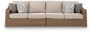 Laguna Heights Outdoor Right and Left-arm Facing Loveseat with Cushion (Set of 2)