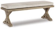 Beachcroft Outdoor Sofa, 2 Chaise Lounges, Bench and Fire Pit Table
