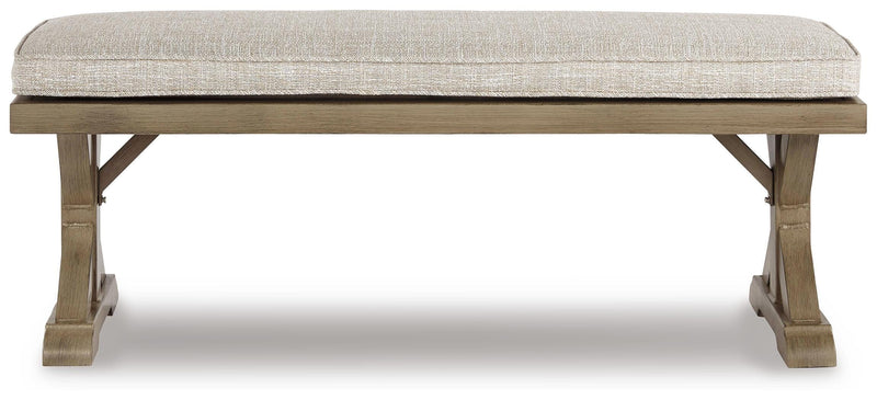 Beachcroft Outdoor Sofa, 2 Chaise Lounges, Bench and Fire Pit Table