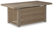 Beachcroft Outdoor Sofa, 2 Chaise Lounges, Bench and Fire Pit Table