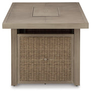 Beachcroft Outdoor Sofa, 2 Chaise Lounges, Bench and Fire Pit Table