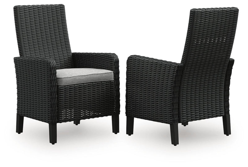 Beachcroft Outdoor Arm Chair with Cushion (Set of 2)