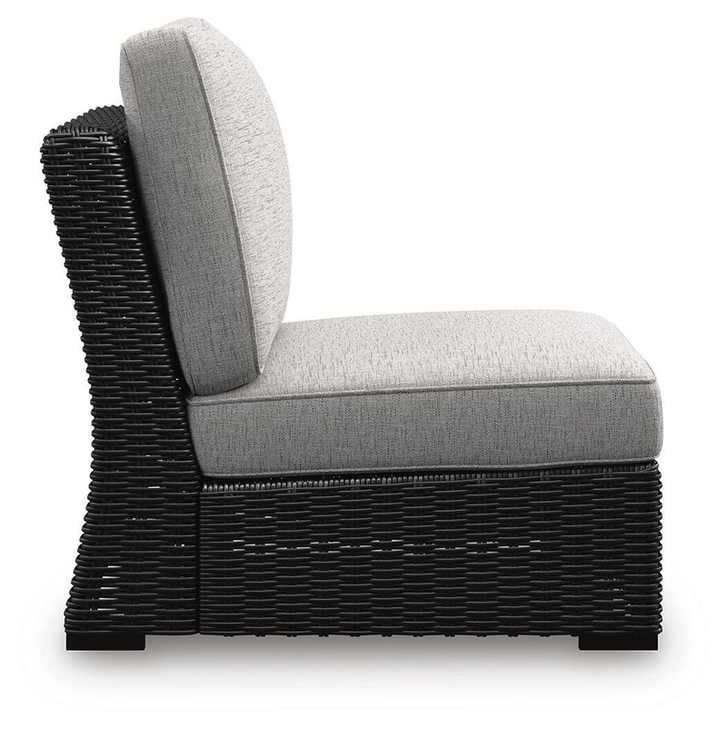 Beachcroft Outdoor Armless Chair with Cushion
