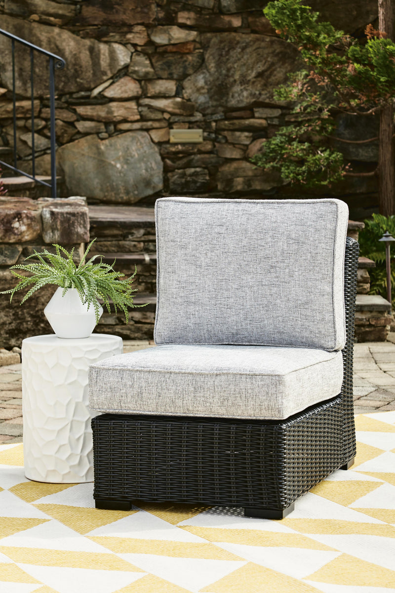Beachcroft Outdoor Armless Chair with Cushion