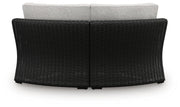 Beachcroft Outdoor Curved Corner Chair with Cushion