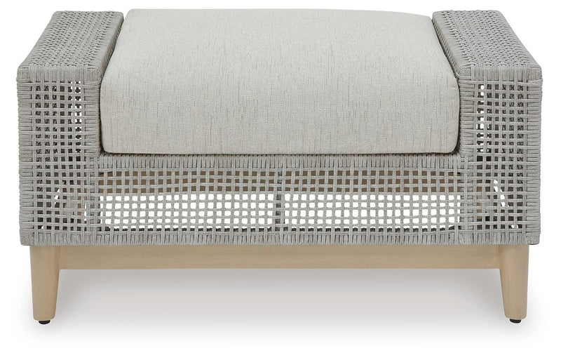 Seton Creek Outdoor Ottoman with Cushion