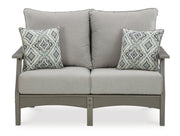 Visola Outdoor Loveseat, 2 Lounge Chairs and Coffee Table
