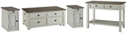 Bolanburg Coffee Table and 2 Chairside End Tables with Console