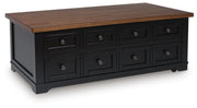 Wildenauer Lift-top Coffee Table and 2 Chairside End Tables