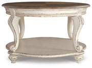 Realyn Coffee Table, 2 Ends and Console