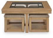 Wittenmyer Coffee Table with 4 Stools (Set of 5)