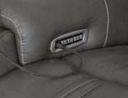 5Z - Pittson 2-Piece Power Reclining Sectional Loveseat