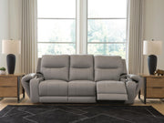 Real Moments Power Reclining Sofa with Audio Seating