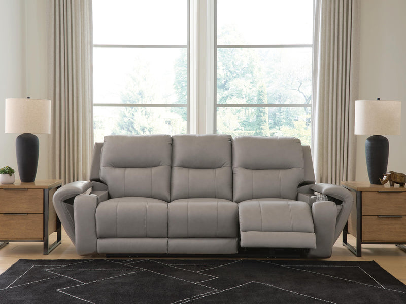 Real Moments Power Reclining Sofa with Audio Seating