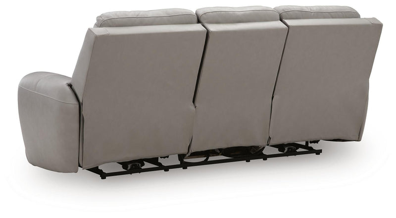 Real Moments Power Reclining Sofa with Audio Seating