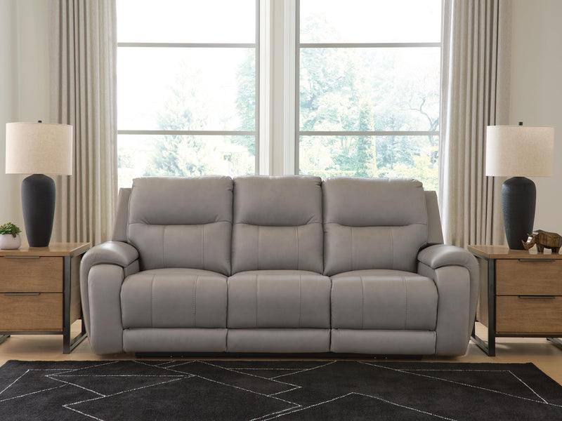 Real Moments Power Reclining Sofa with Audio Seating