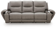 Real Moments Power Reclining Sofa with Audio Seating