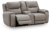 Real Moments Power Reclining Loveseat with Audio Seating