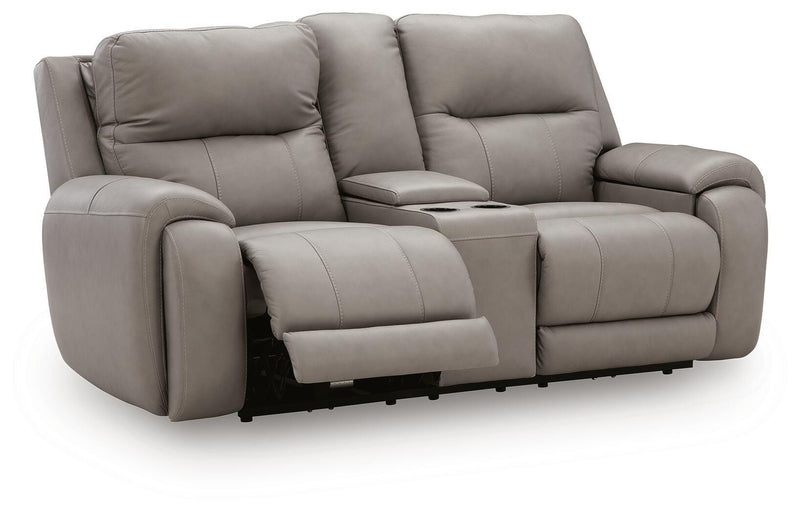 Real Moments Power Reclining Loveseat with Audio Seating