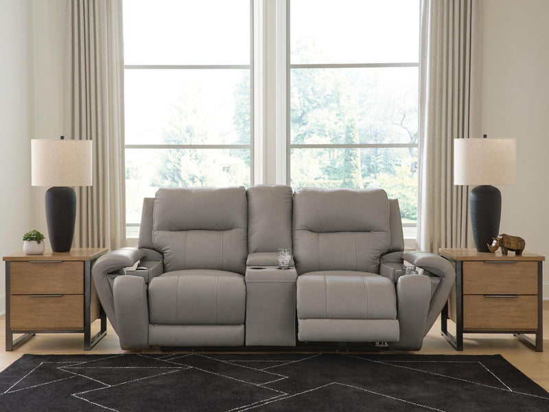 Real Moments Power Reclining Loveseat with Audio Seating