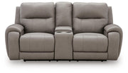 Real Moments Power Reclining Loveseat with Audio Seating