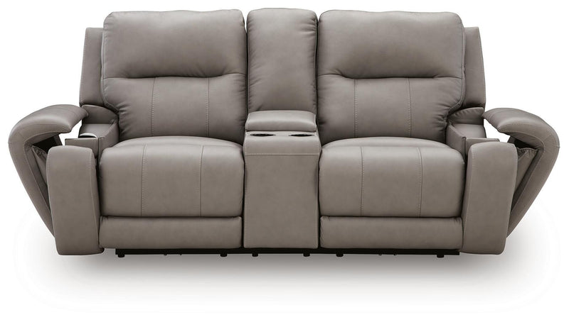 Real Moments Power Reclining Loveseat with Audio Seating