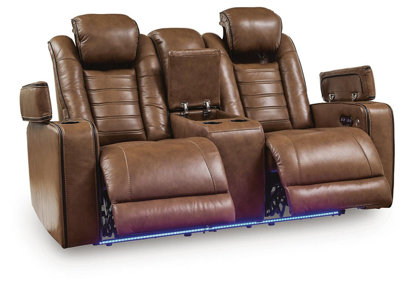 Gruaro Power Reclining Loveseat with Console