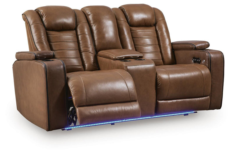 Gruaro Power Reclining Loveseat with Console
