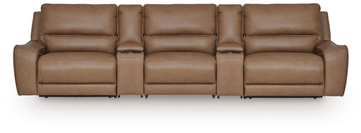 DeepWakes 5-Piece Reclining Sectional with Storage Consoles