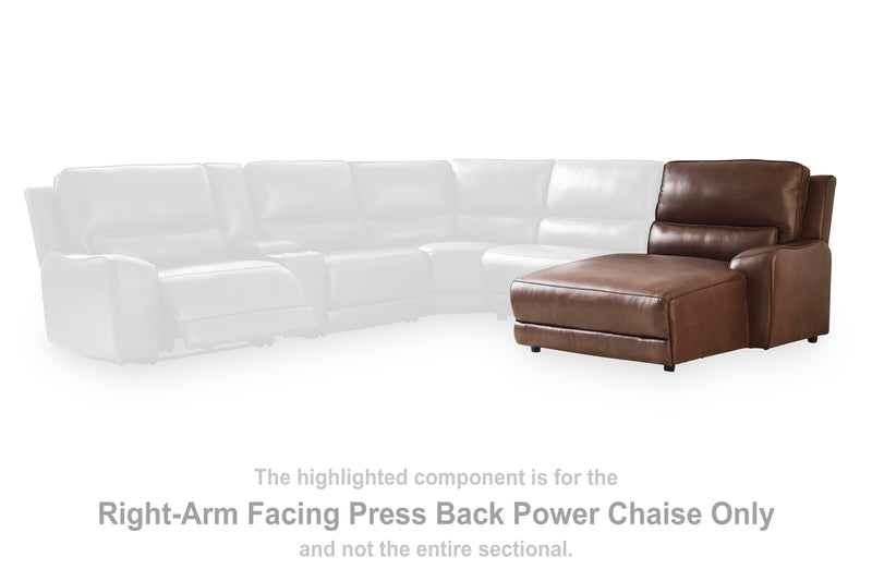 DeepWakes Right-Arm Facing Press Back Power Chaise