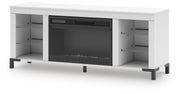 Brollevi 60" TV Stand with Electric Fireplace