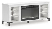 Brollevi 60" TV Stand with Electric Fireplace
