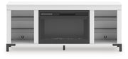 Brollevi 60" TV Stand with Electric Fireplace
