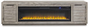 Naydell 92" TV Stand with Electric Fireplace