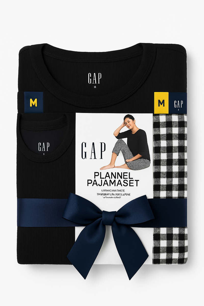 GAP FLANNEL PAJAMA SET (M)